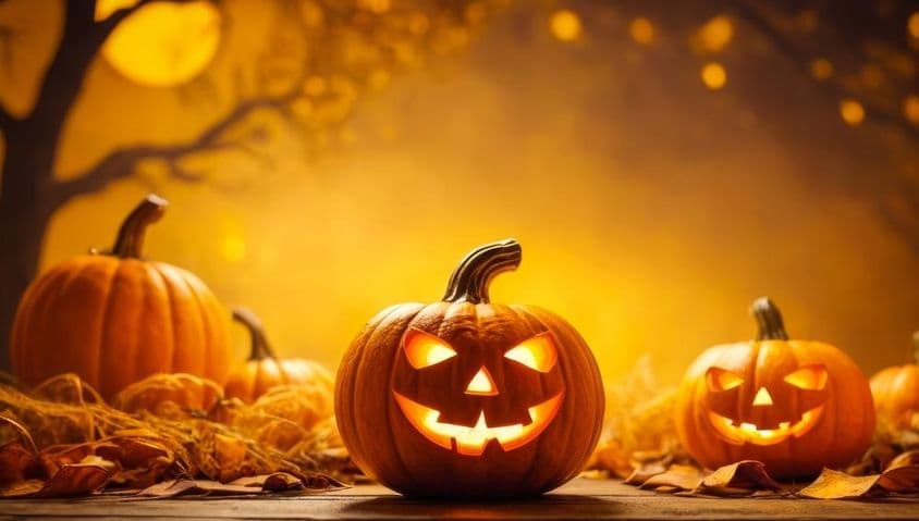 Vyrezávaná halloweenská tekvica