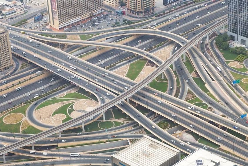 Hlavná cesta v Dubaji
