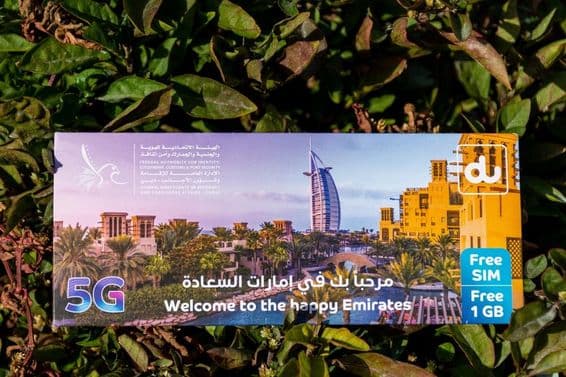 Dubai turistický balík SIM karty.