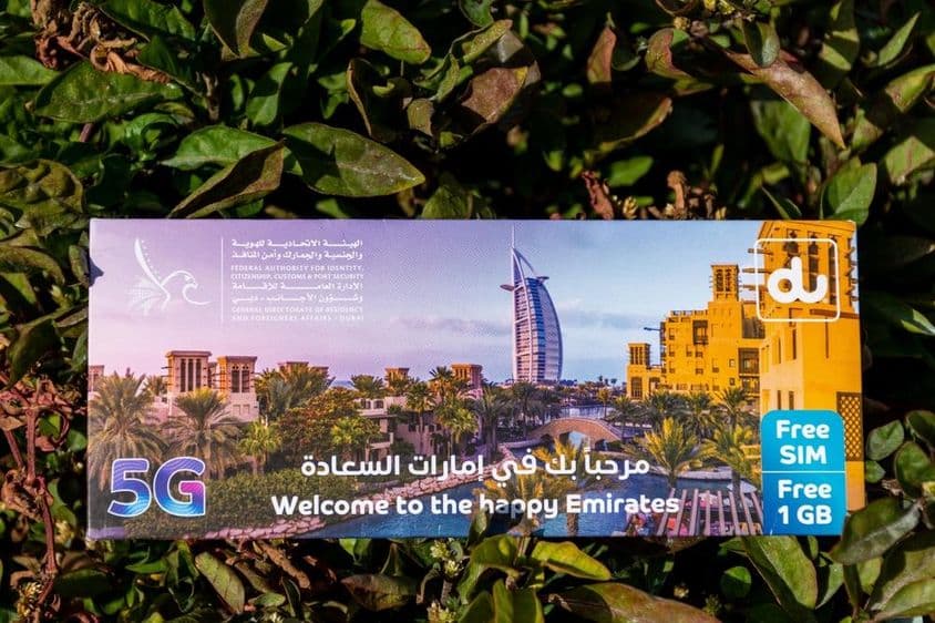 Dubai turistický balík SIM karty.