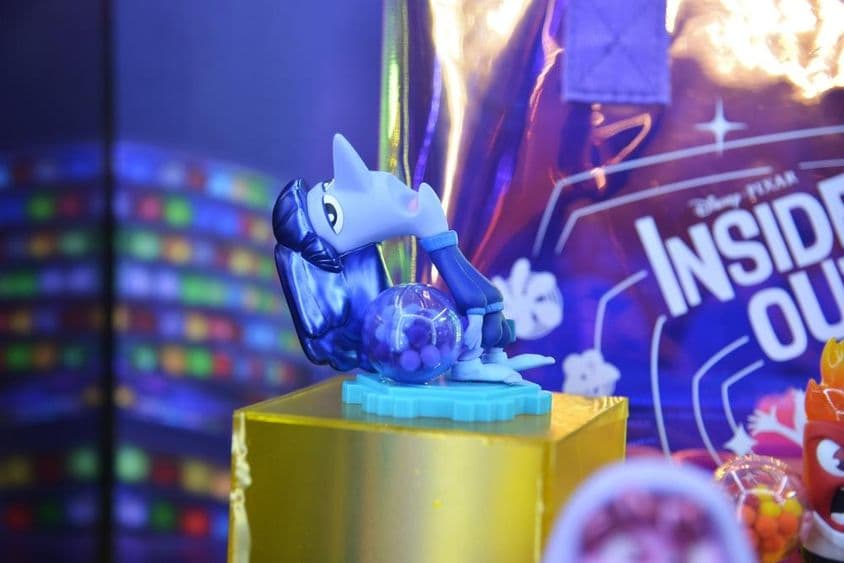 Modrá postava z filmu Inside Out 2.