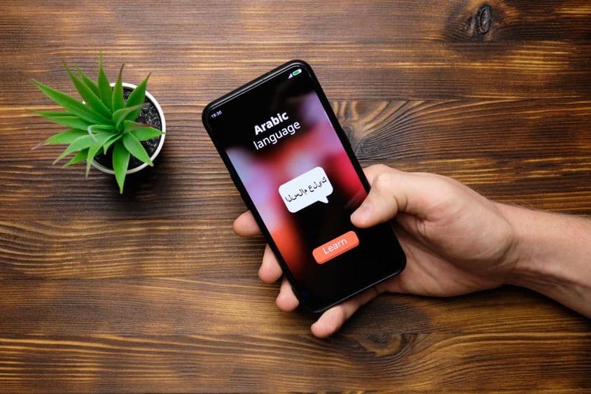 Slovník na mobilnom telefóne.