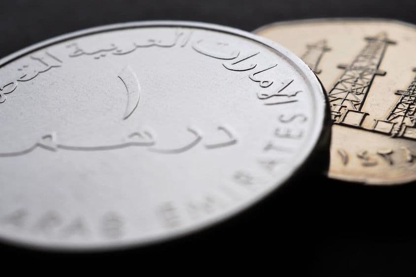 Minca 1 dirham Spojených arabských emirátov.