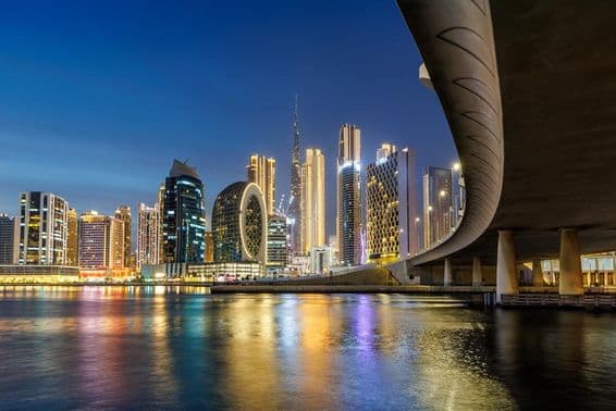 Dubaj v noci