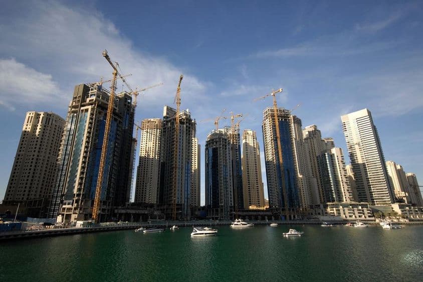 Dubajské mrakodrapy.