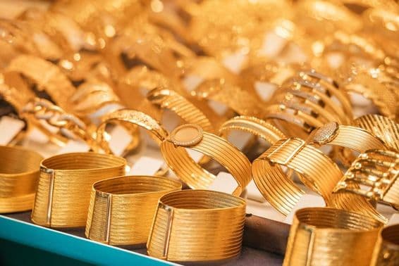 Dubajské zlato, 24-karátový náramok.