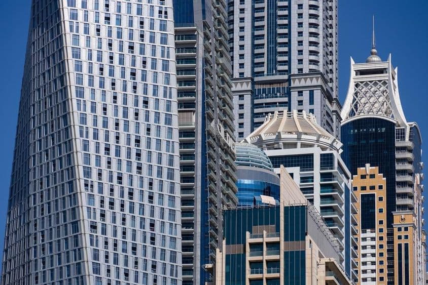 Dubaijské mrakodrapy.