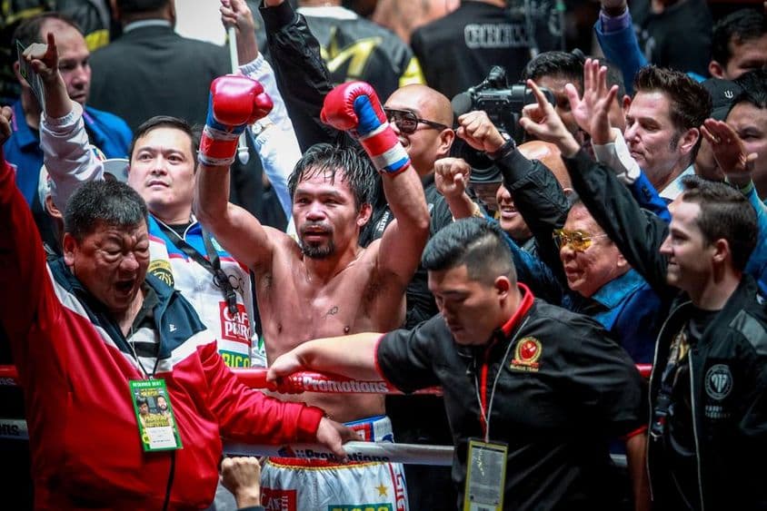 Manny Pacquiao, boxerský šampión.