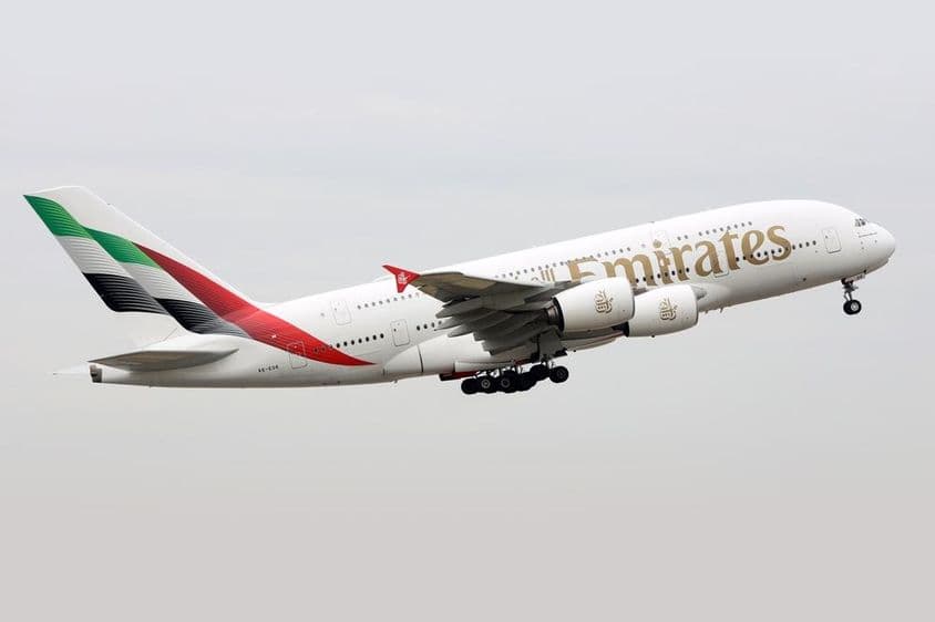 Emirates lietadlo.