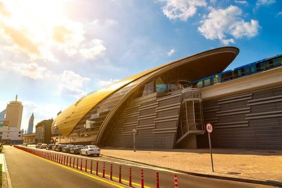 Stanica dubajského metra.