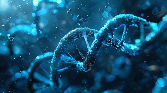 DNA špirála molekulárnej štruktúry génov.