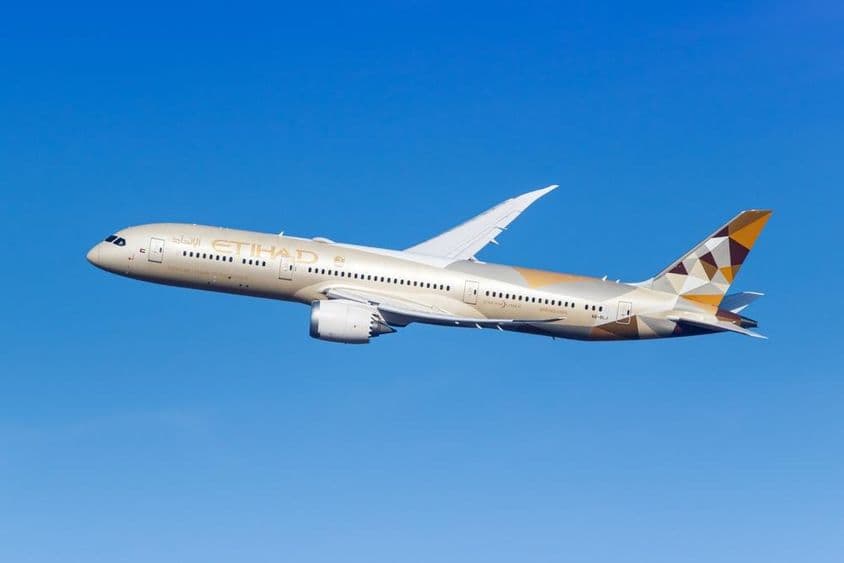 Etihad Airways lietadlo Boeing 787-9 Dreamliner