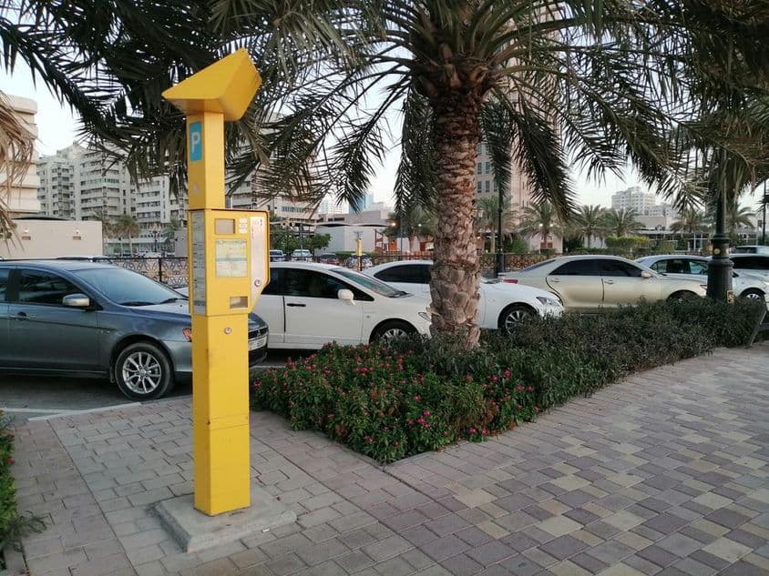 Parkovací automat šardžskej mestskej správy.