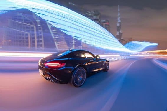 Zobrazenie zadnej časti auta Audi R8.