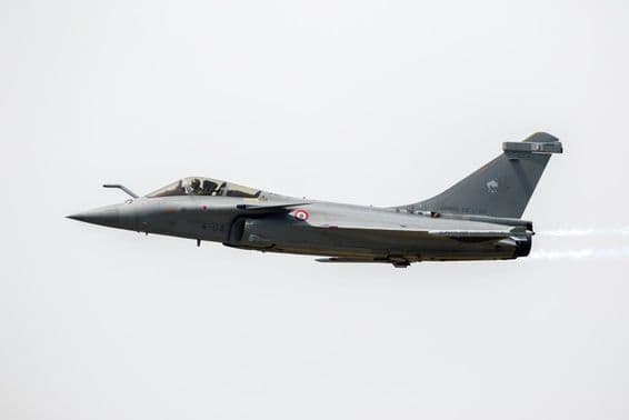 Stíhacie lietadlo Dassault Rafale francúzskeho letectva.