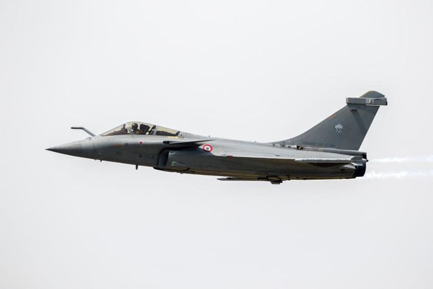 Stíhacie lietadlo Dassault Rafale francúzskeho letectva.