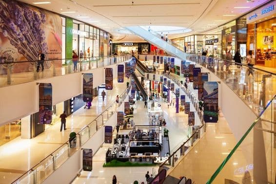 Dubai Mall, jedno z najväčších nákupných centier sveta, nachádzajúce sa v meste Dubaí.