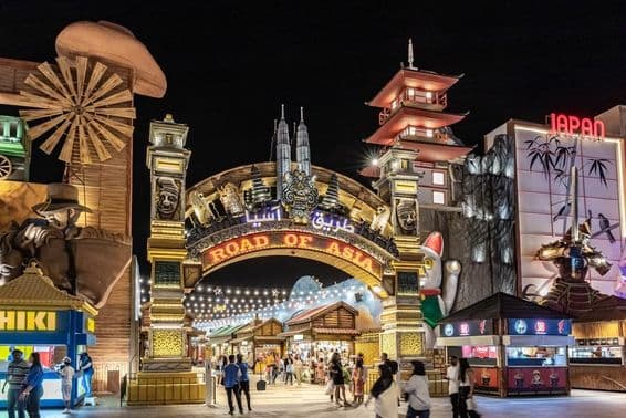 Pavilón Ázijskej Cesty v Global Village Dubaj.