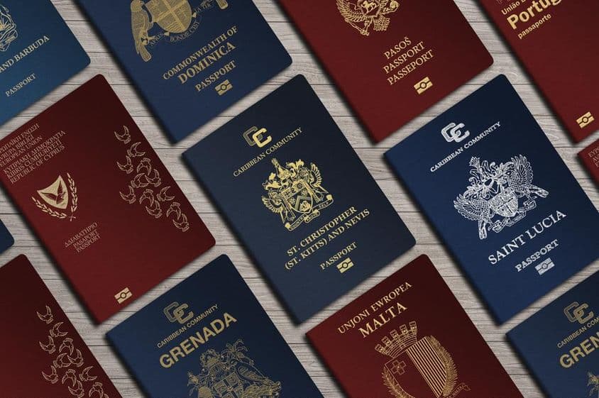 Pasov z Malty, Kitts a Nevis, Portugalska, Cypru, Dominiky, Čiernej Hory, Saint Lucia, Grenady.