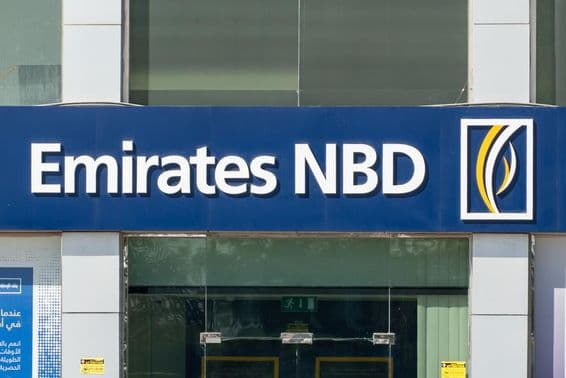 Banka Emirates NBD, pobočka Ras al Khaimah.