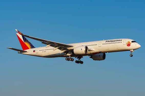 Lietadlo Airbus A350-900 spoločnosti Philippine Airlines.