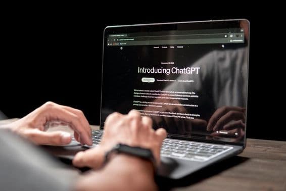 Detail Chat GPT umelej inteligencie na webovej stránke.