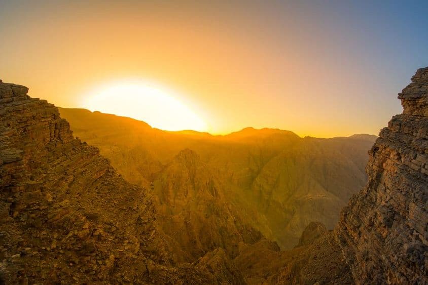 Krajina východu slnka z Rás al-Chajmá, Spojené arabské emiráty.