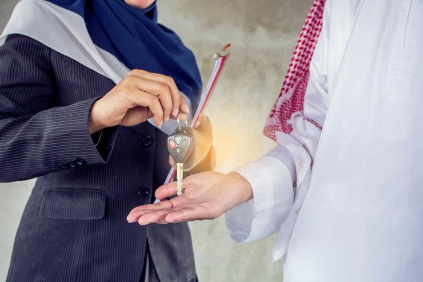 Odovzdávanie kľúčov nájomcovi.