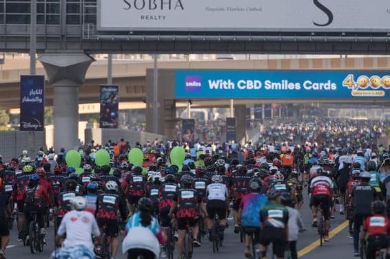 Každoročná akcia Dubai Ride 2023.