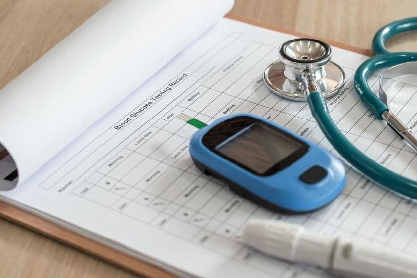 Diabetes, protokol testovania glukózy.