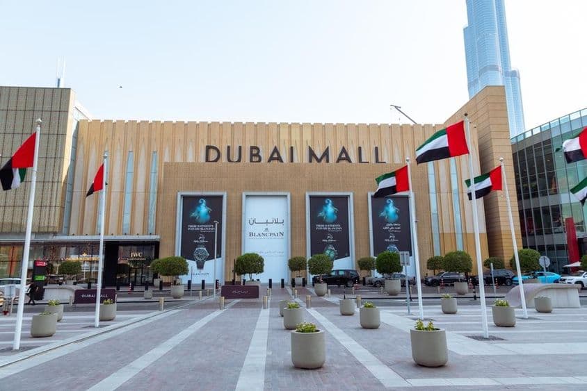 Vstup do Dubai Mall.