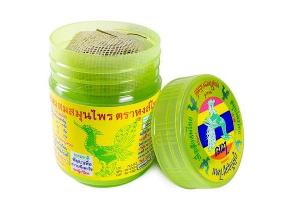 Zelená dóza inhalátora Hong Thai Herbal.