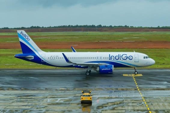 Lietadlo Airbus A320 leteckej spoločnosti IndiGo.