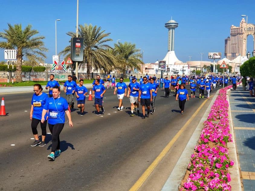 ADNOC maratón 2018, Abu Dhabi, Spojené arabské emiráty.