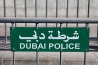 Policajná hliadka v Dubaji.