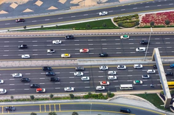 Sheikh Zayed Road, centrum Dubaja.