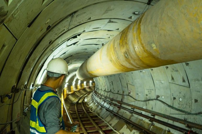 Podzemná infraštruktúra tunela.