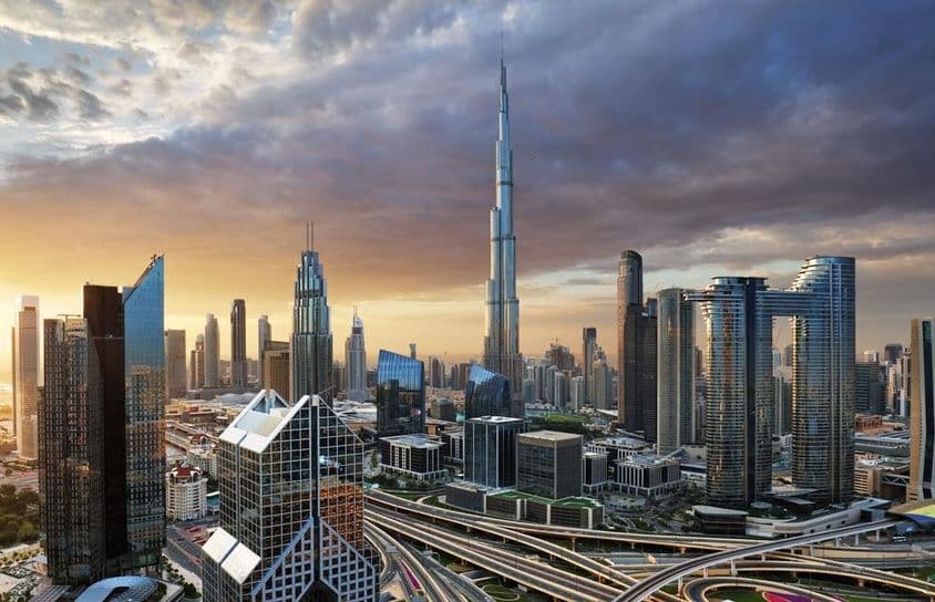 Emiráty, Dubaj panoráma.