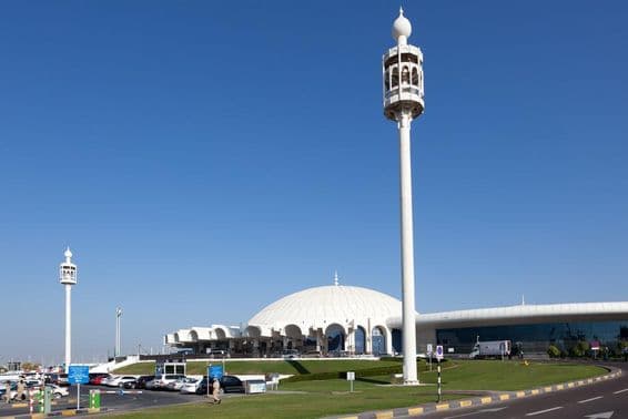Terminál na medzinárodnom letisku Sharjah.