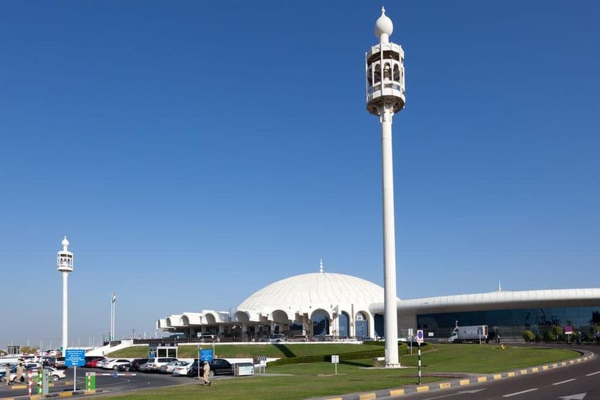 Terminál na medzinárodnom letisku Sharjah.