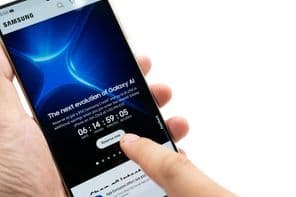 Samsung Galaxy Unpacked udalosť.
