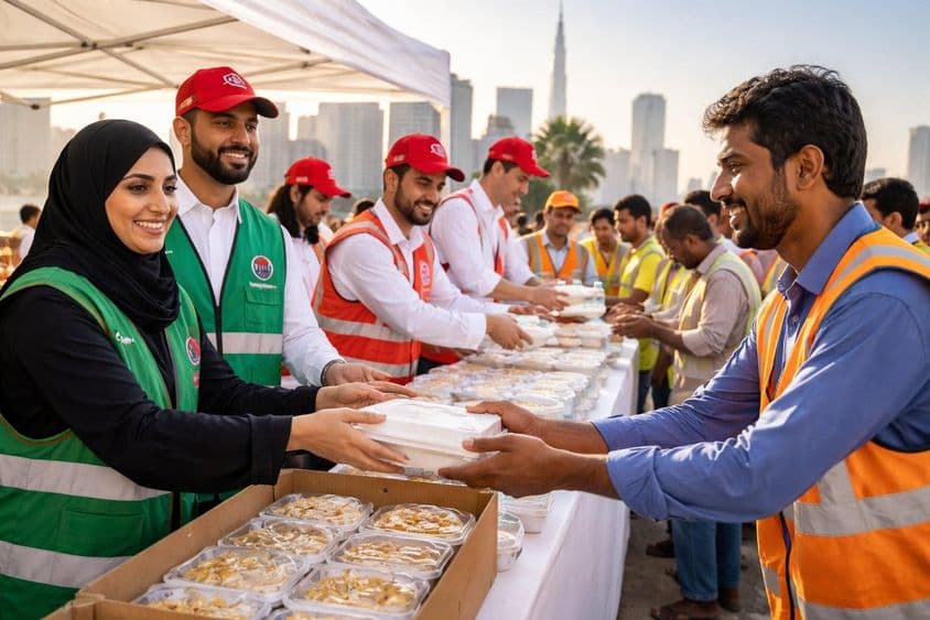 Spolupráca komunity v Dubaji