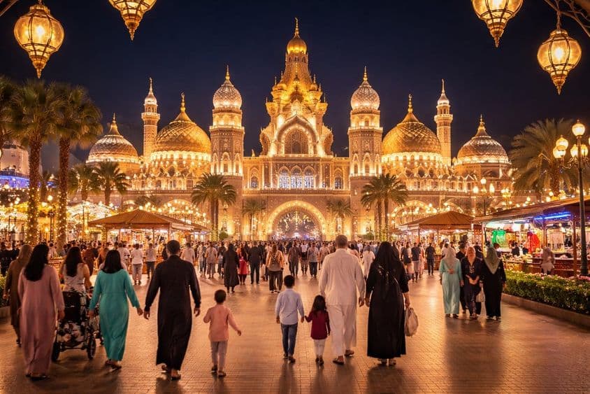 Ramadánsky večerný rodinný zážitok v Dubajskej Globálnej dedine