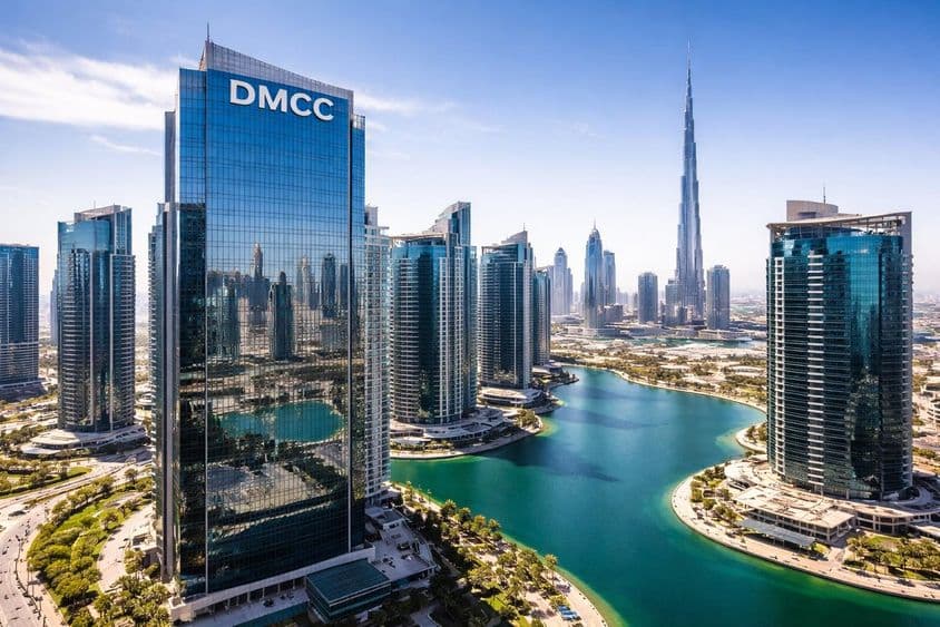 Veža DMCC nad Dubajom.
