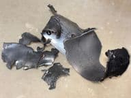 kusy raketových fragmentov