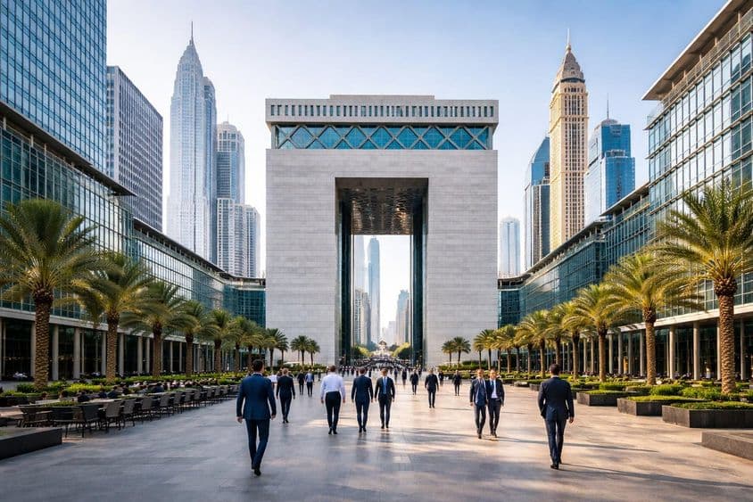 Život vo finančnej štvrti Dubaja