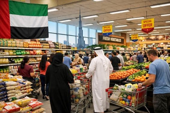 Stabilné zásoby potravín v Dubaji