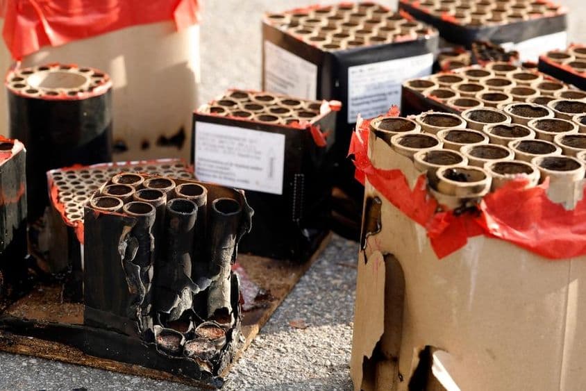 Odpad z použitých ohňostrojov