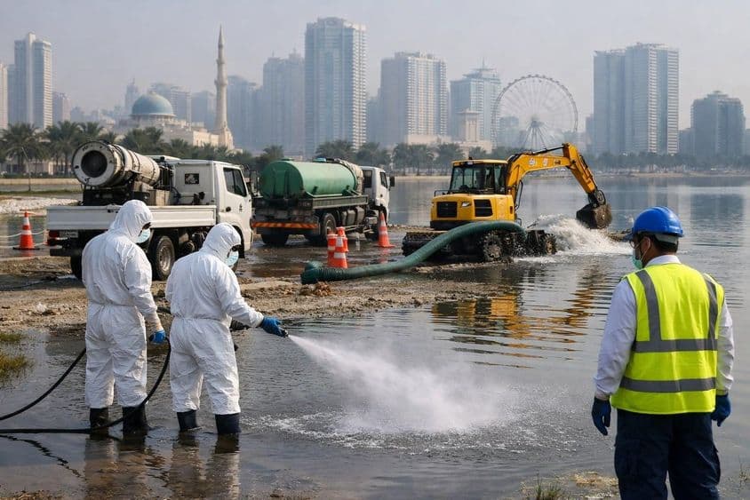 Dezinfekčná operácia po daždi