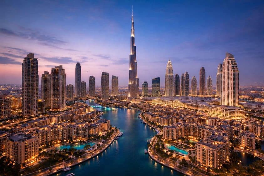Panoráma luxusných nehnuteľností v Dubaji